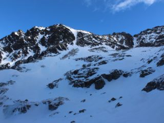 Widok z szlaku na Zawrat Granaty po lewej